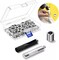 1/2" Grommet Tools Kit - 100 Sets of Rust Resistant Grommet Refills